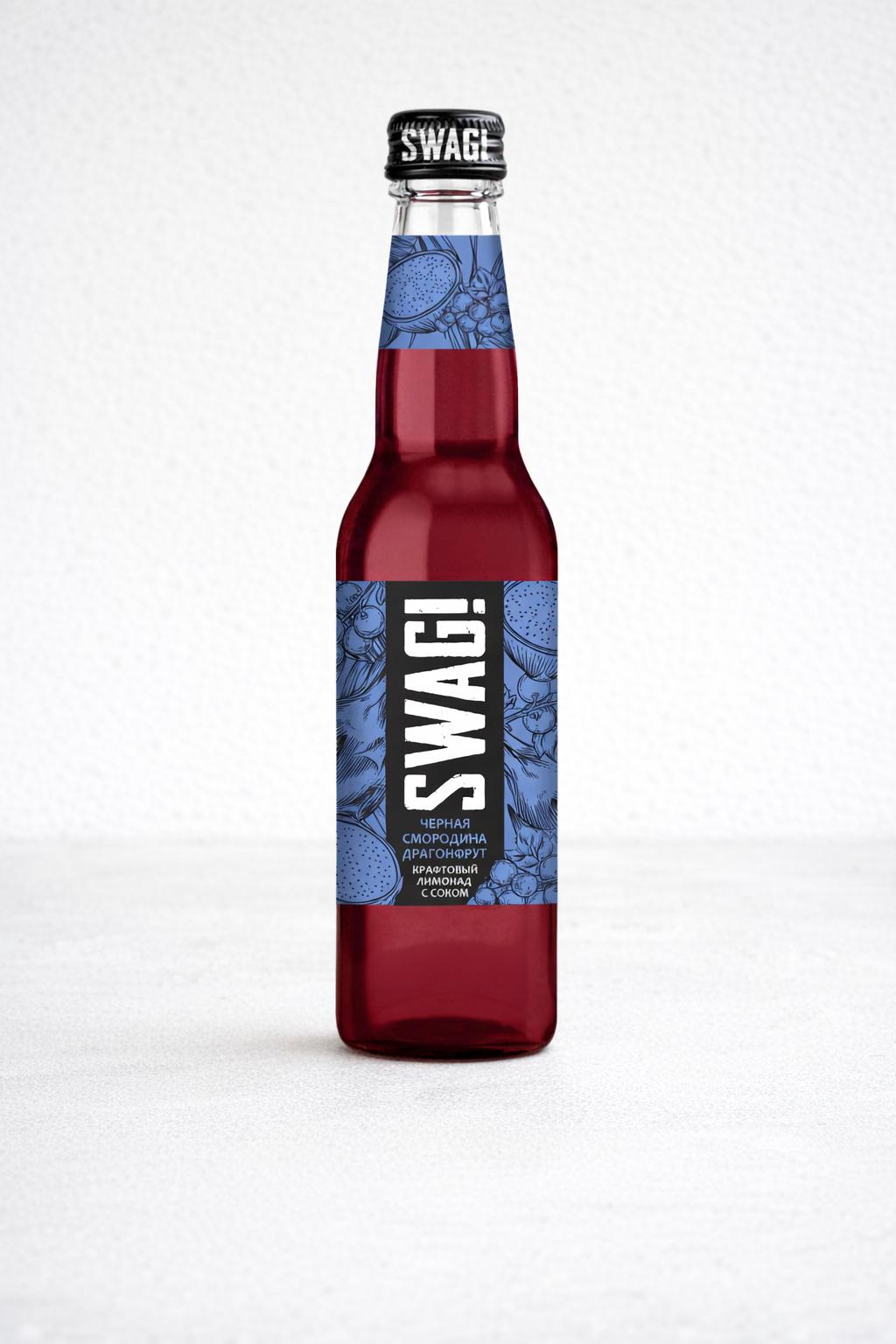 Фото Лимонад КРАФТОВЫЙ - Черная смородина-драгонфрукт